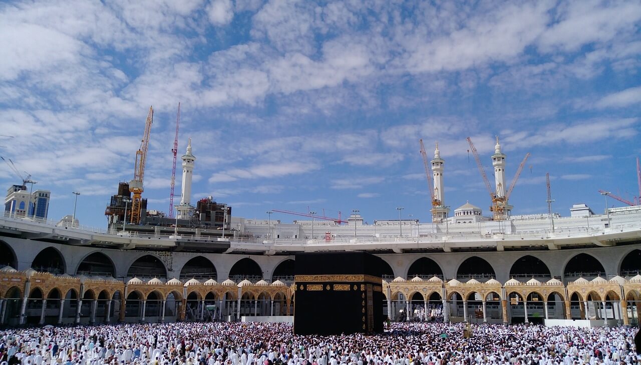 Kaaba Surrounded by Pilgrims