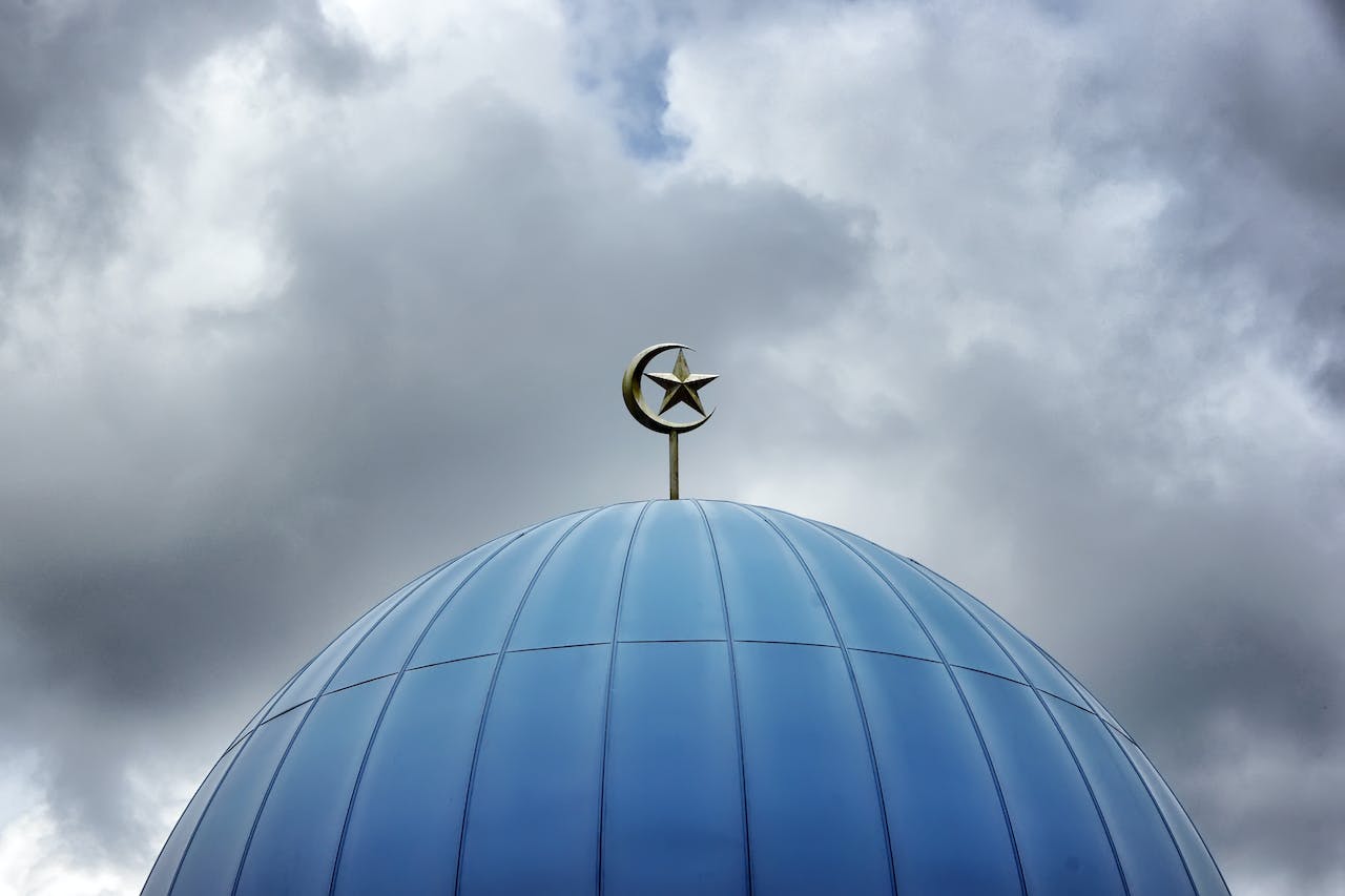 Mosque Dome with Moon