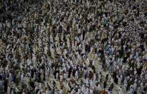 Crowd of Hajjis