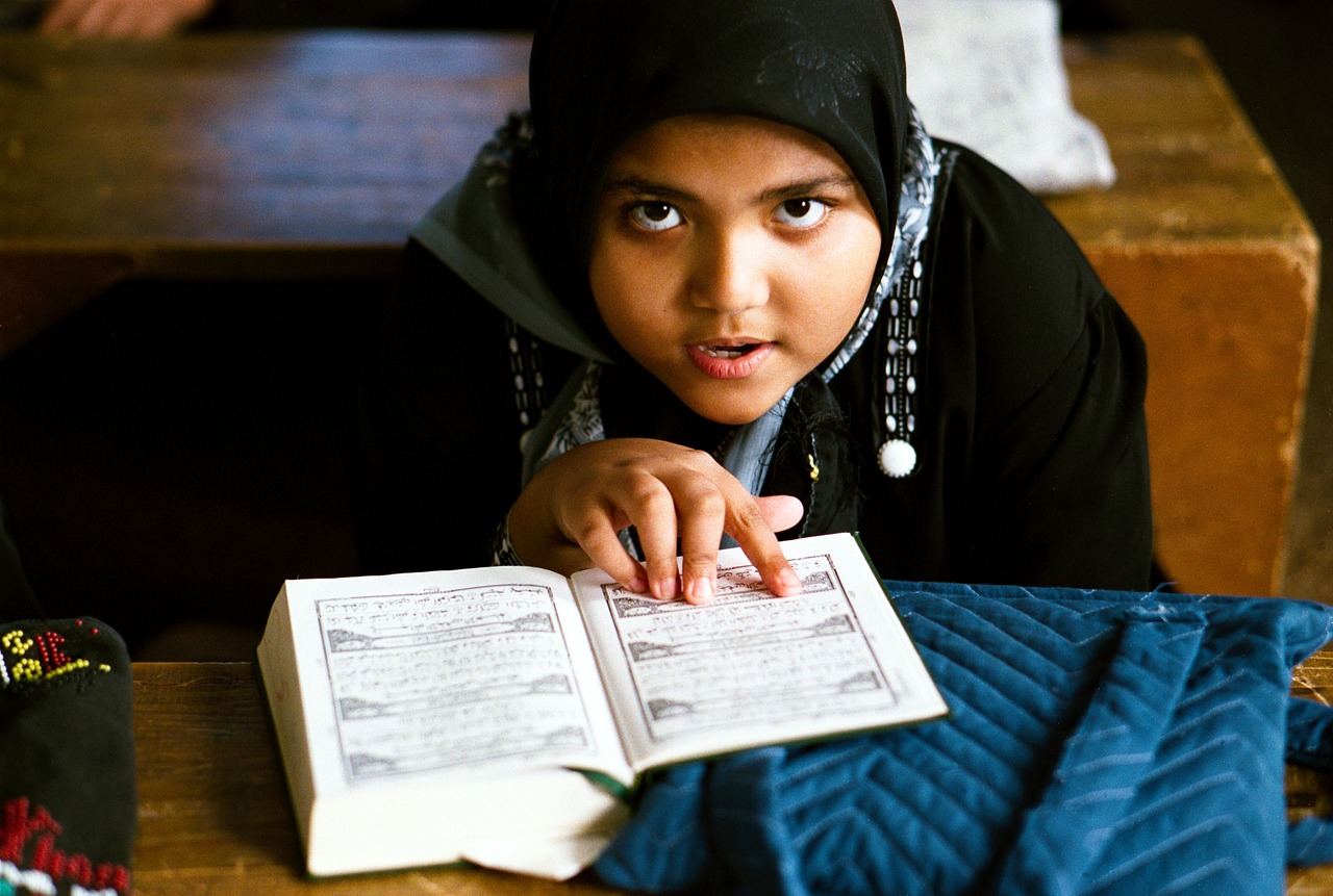 Child reciting the quran