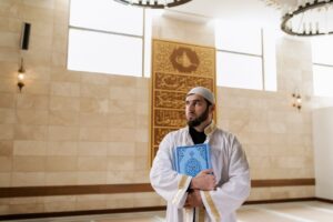 Islamic Scholar with Quran