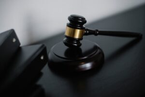 gavel and courtroom