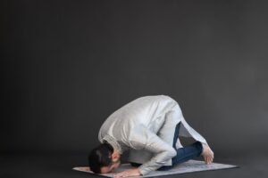 man in prostration