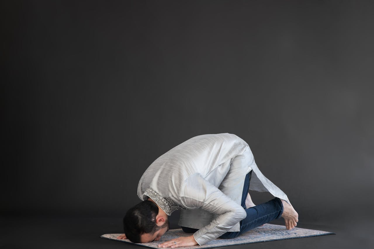 man in prostration